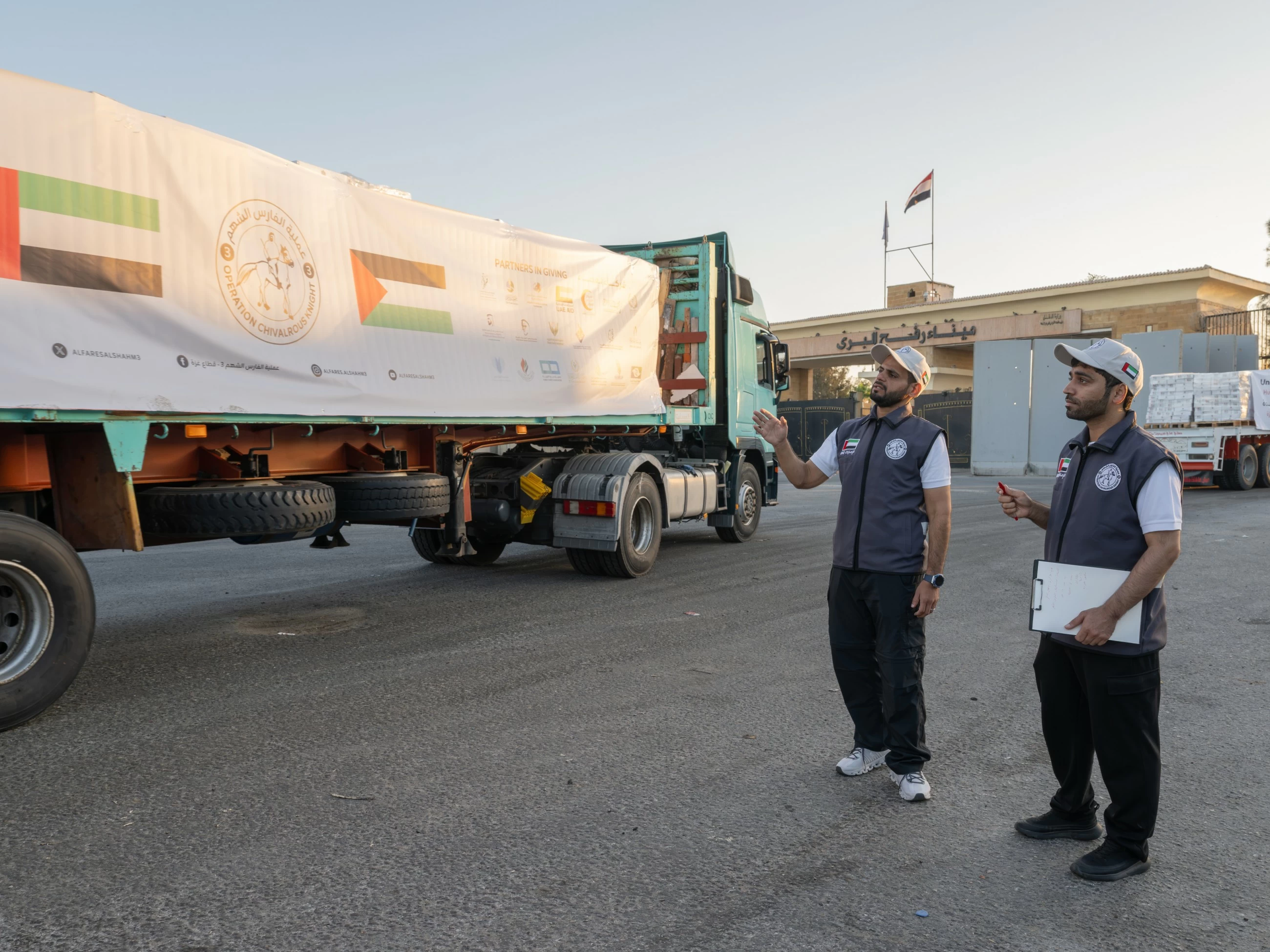 Five UAE aid convoys enter Gaza under &lsquo;Operation Chivalrous Knight 3&rsquo;