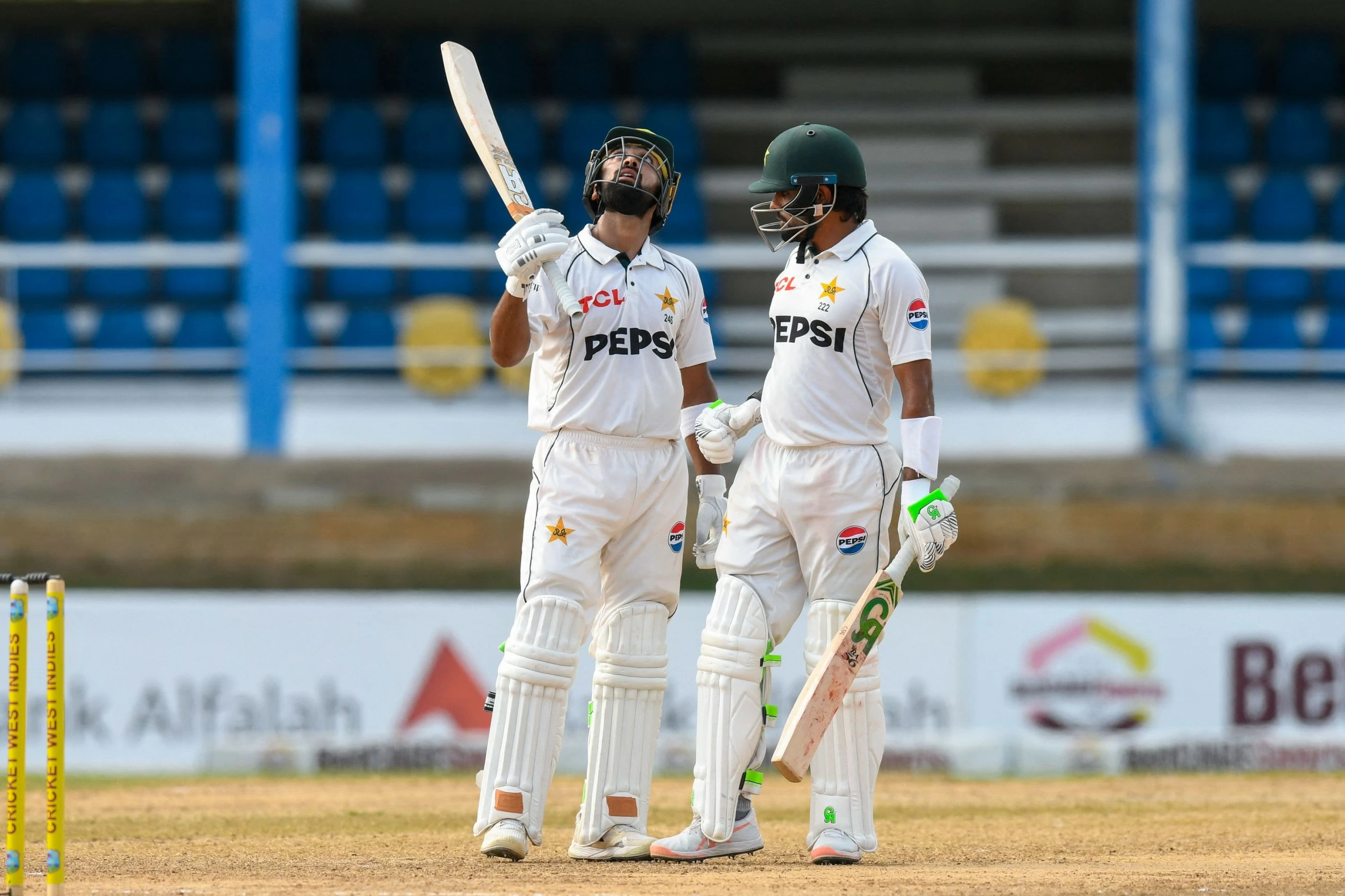 Shafique and Babar Azam put Pakistan on top in 2nd cricket test against West Indies