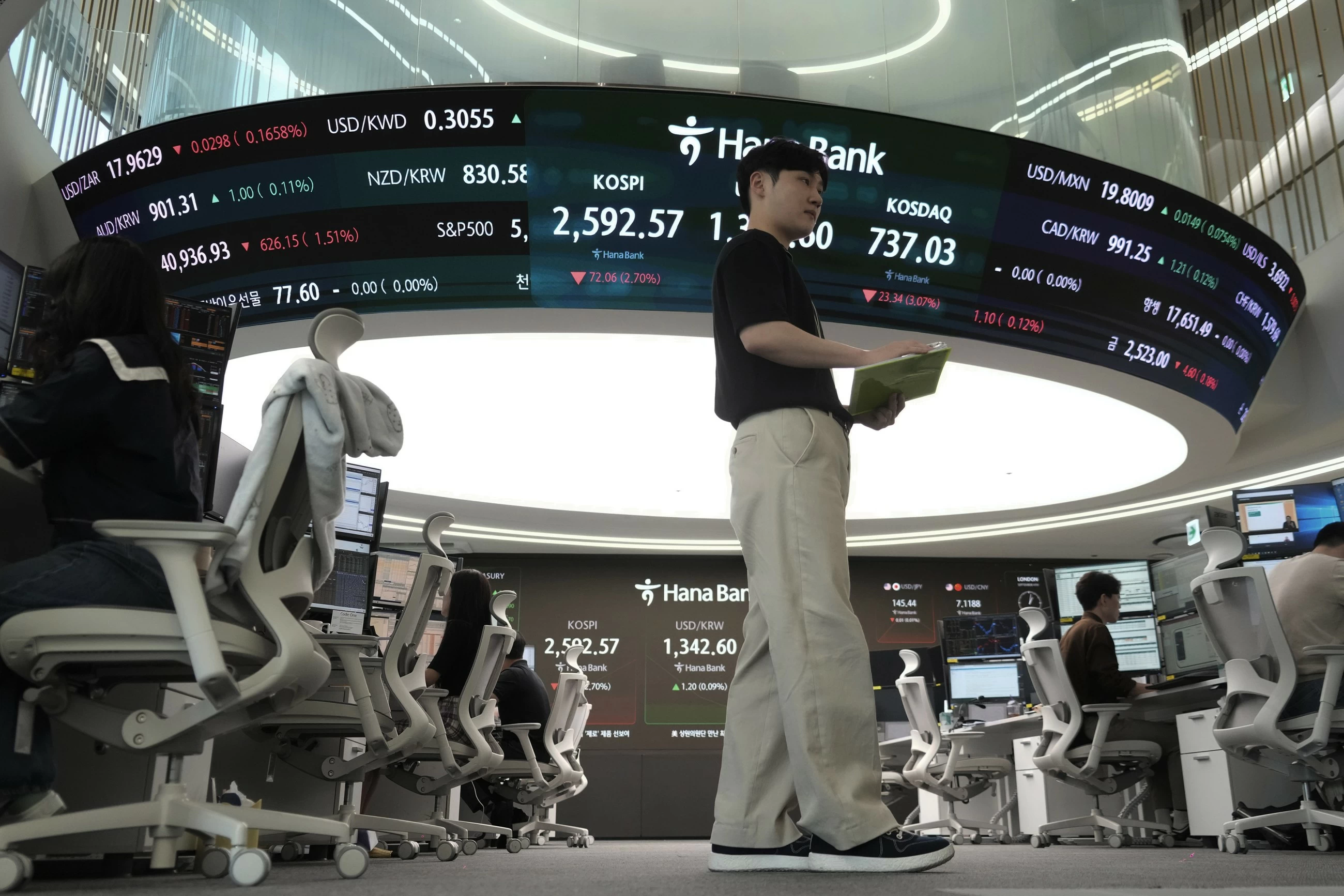 Asia shares fall on tech pullback, oil stable as Iran talks stay in focus