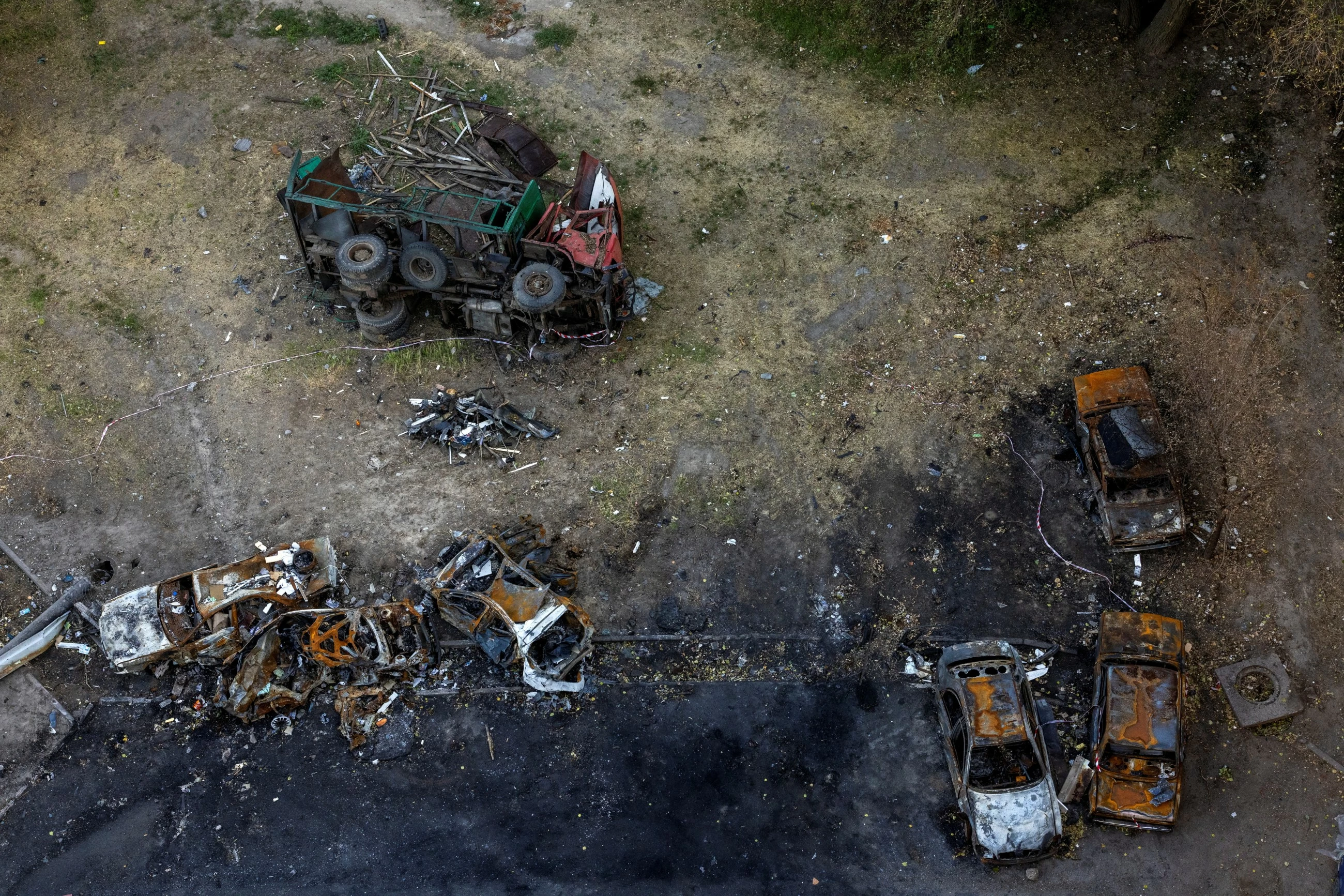 Ukraine hits Russian refineries as Moscow strikes train station, ship