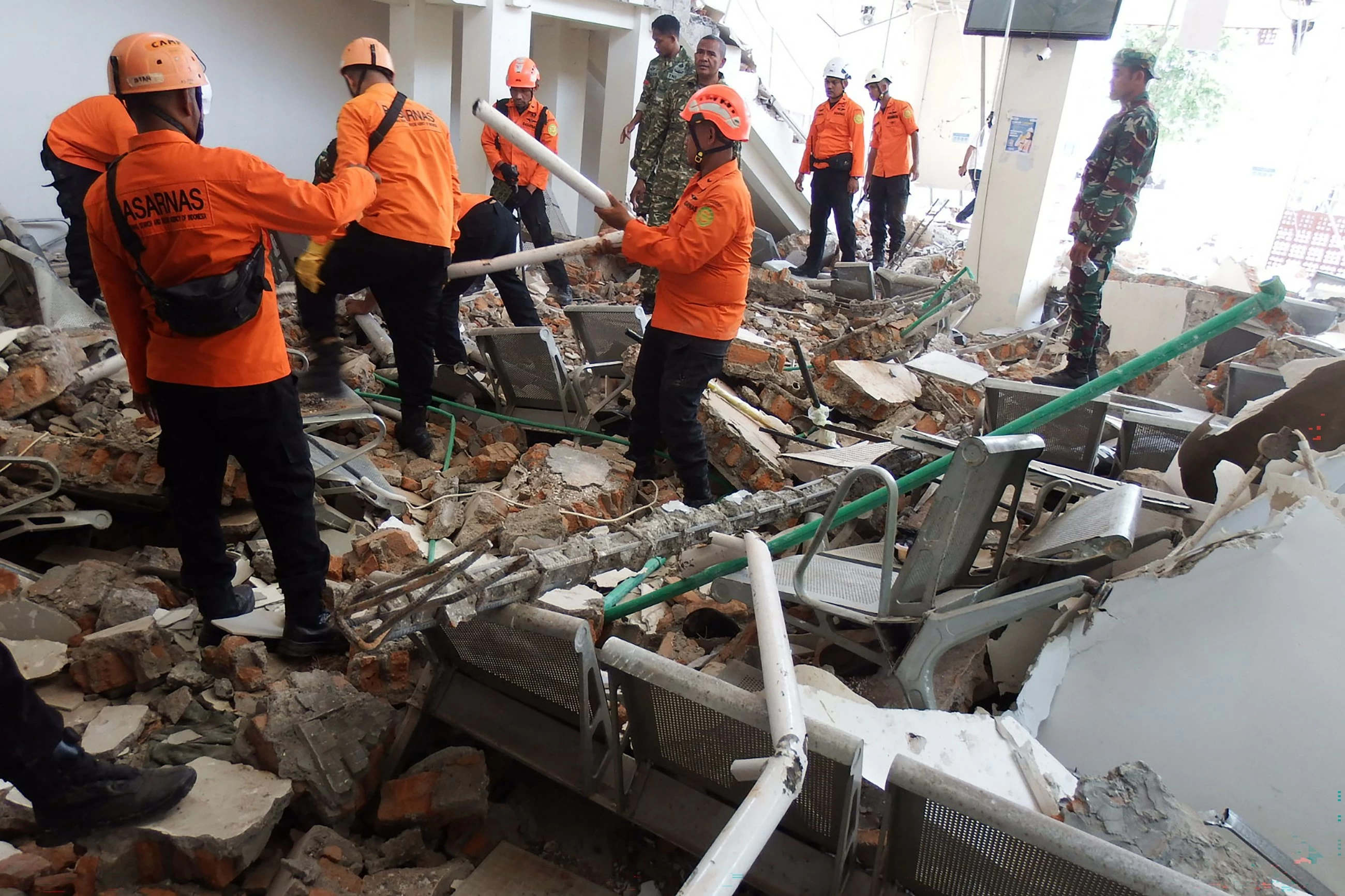 At least 38 dead after Indonesia's magnitude-7.7 earthquake