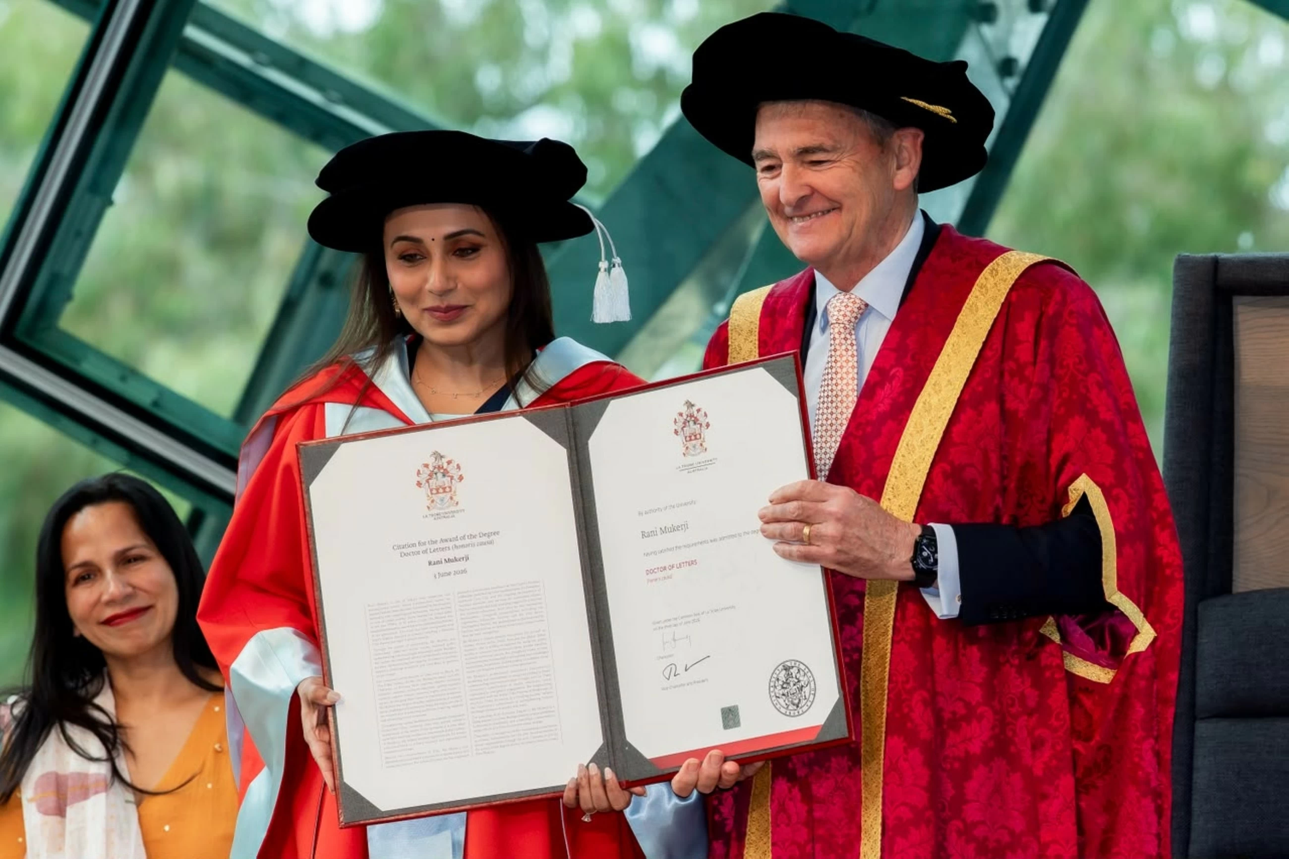 Australia's La Trobe University confers doctorate on Bollywood star Rani Mukerji