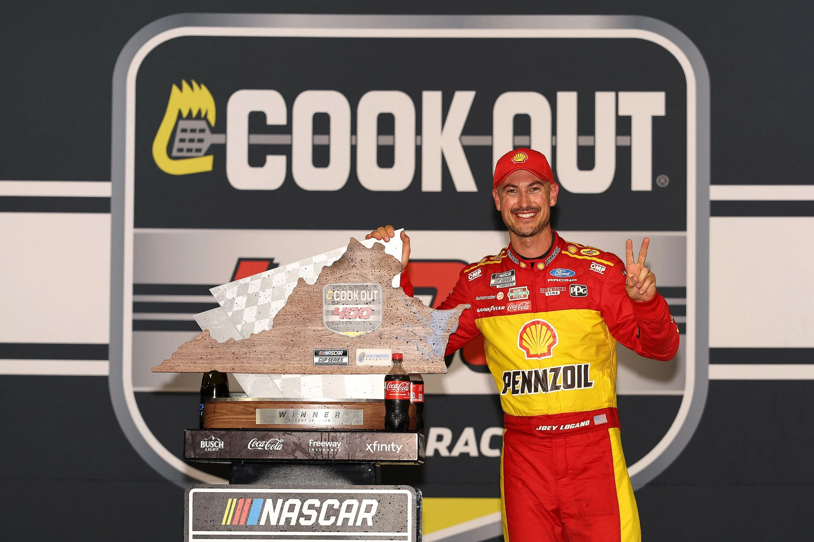Joey Logano holds off Chase Briscoe to win NASCAR race at Richmond