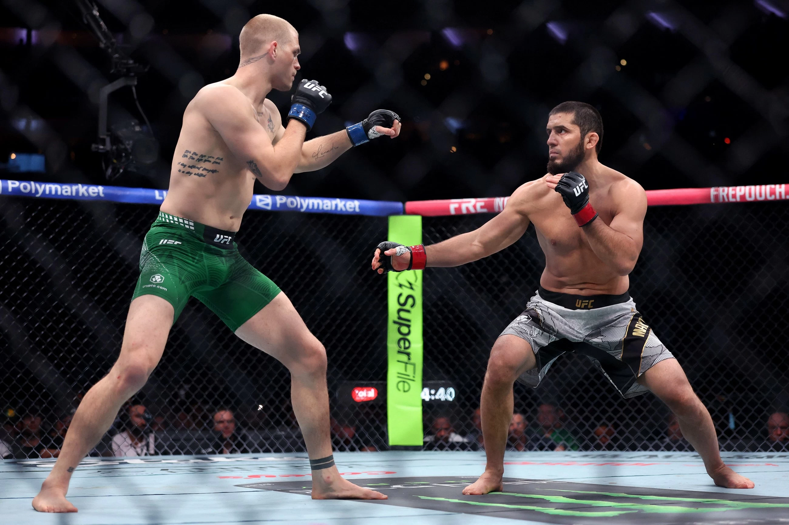 VIDEO: Islam Makhachev wins record 17th straight fight at UFC 330