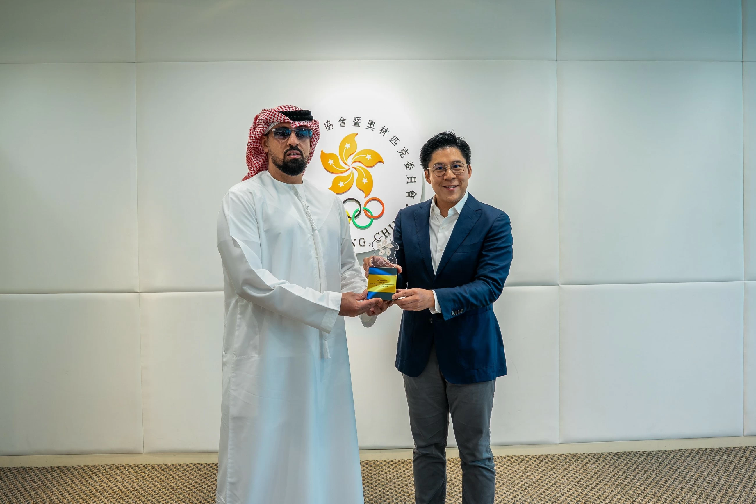 Sultan Bin Khalifa Bin Shakhbout concludes East Asia tour with meeting of sports officials in Hong Kong