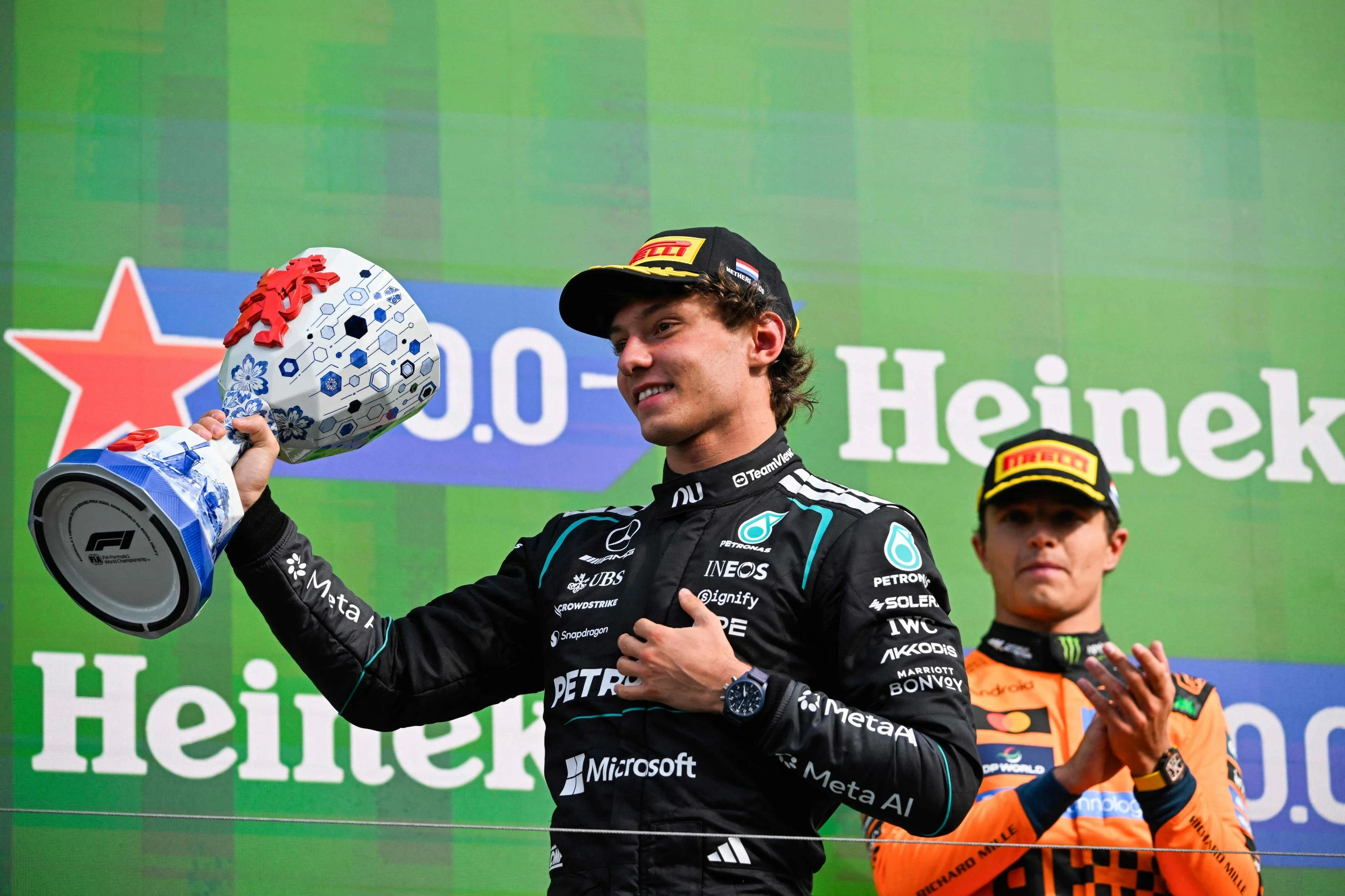 Norris wins Dutch GP as Antonelli stretches his F1 lead