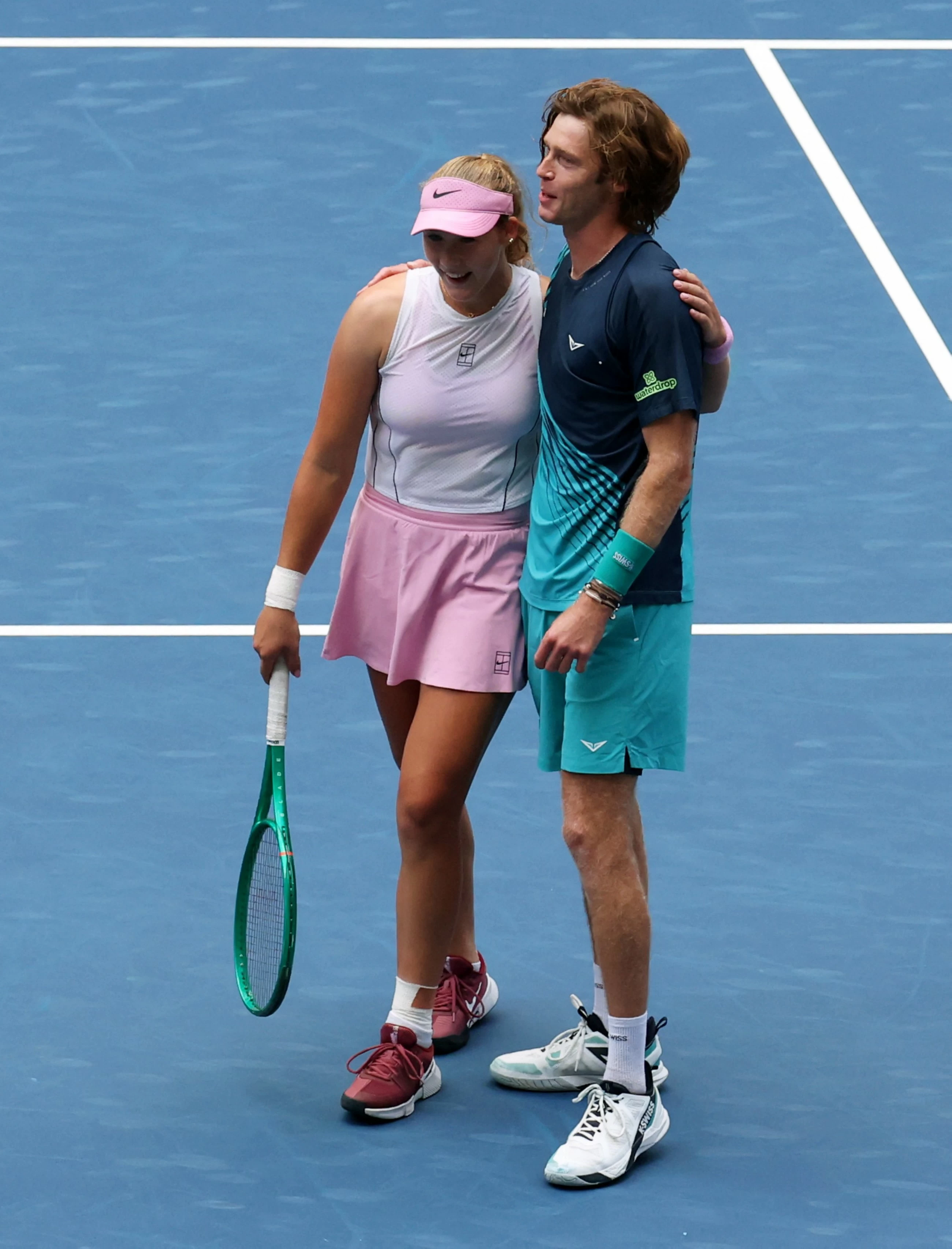 Andreeva wins with Rublev in US Open mixed doubles, then reveals she had a crush on her partner