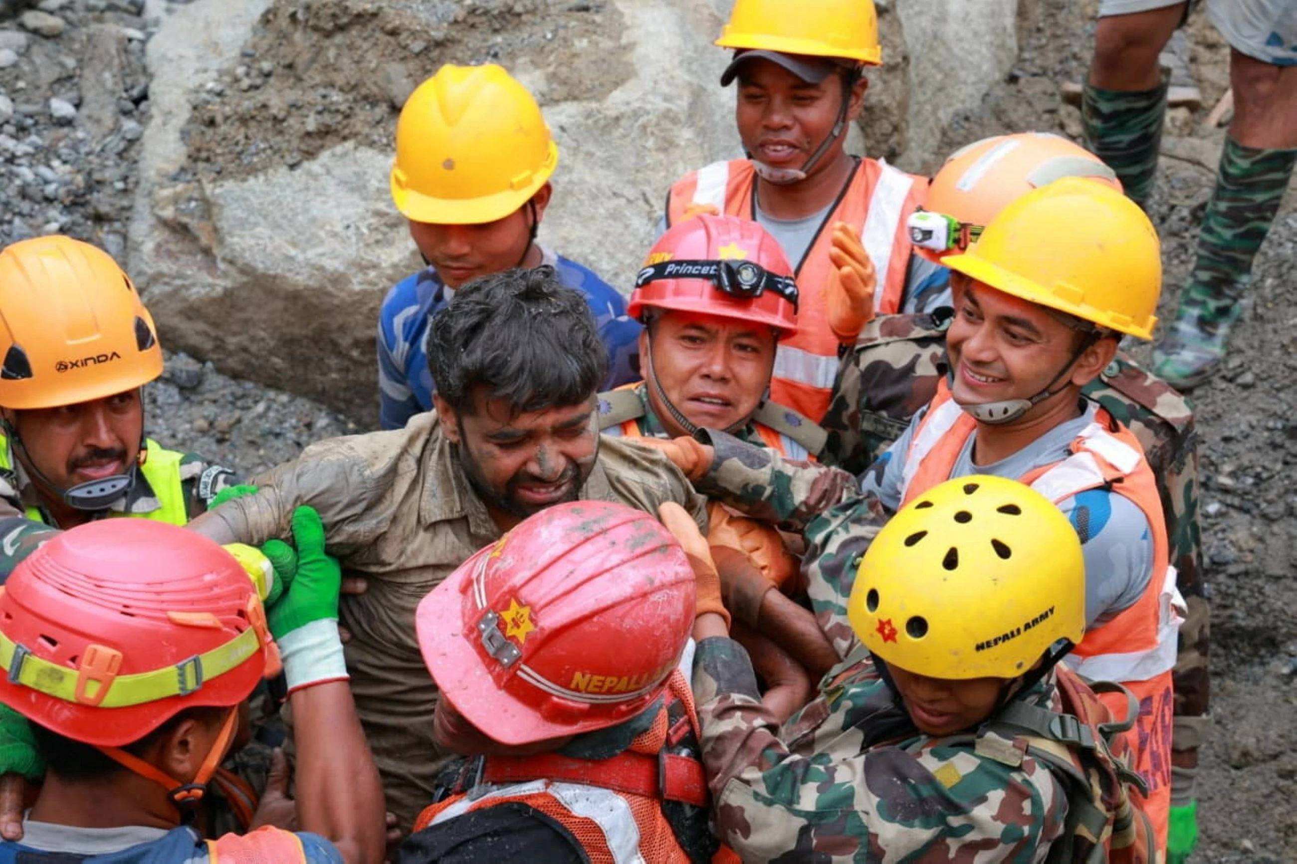 2 trapped workers rescued from hydropower tunnel 9 days after Nepal floods