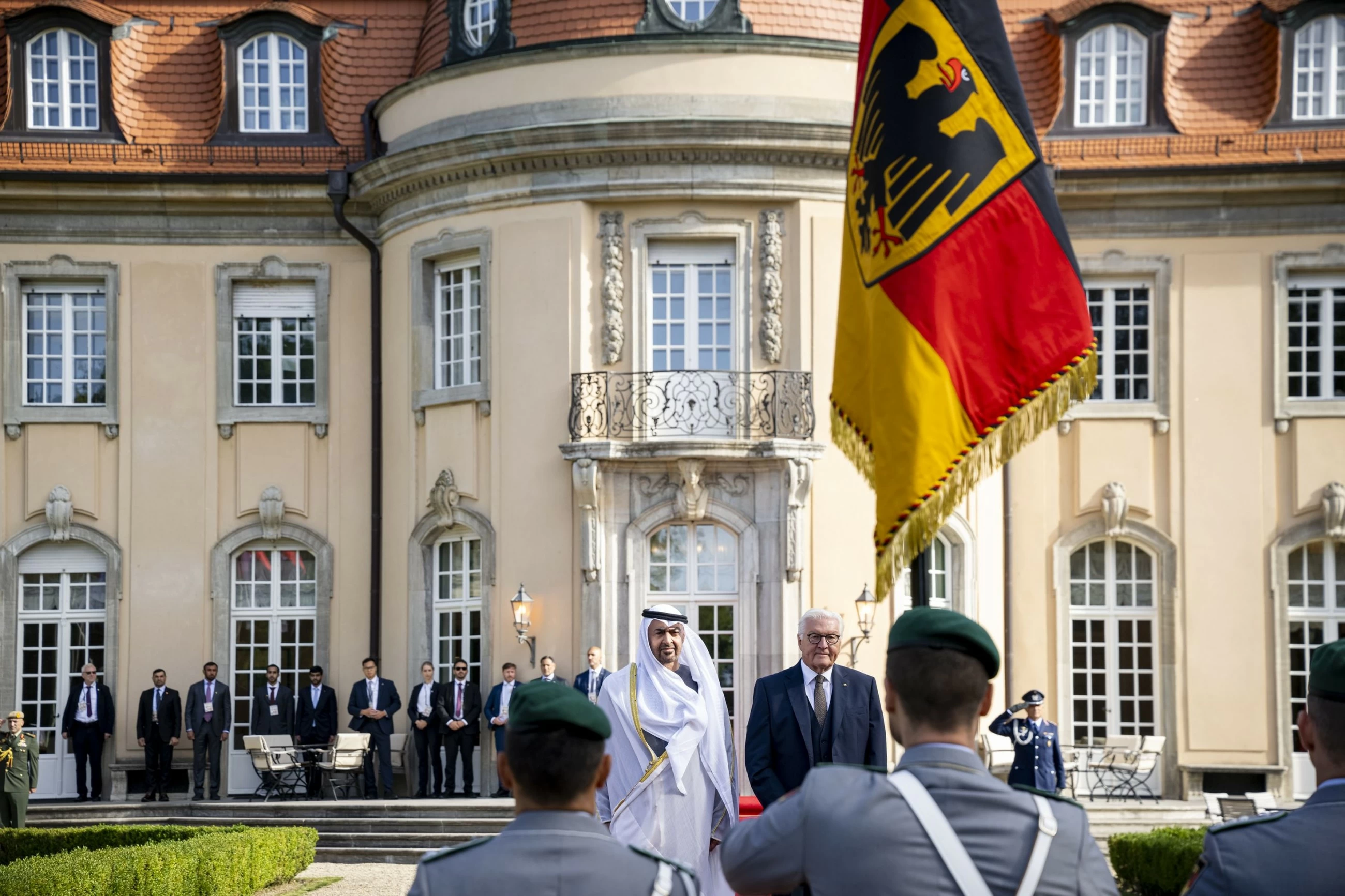UAE, German leaders seek lasting peace in Mideast