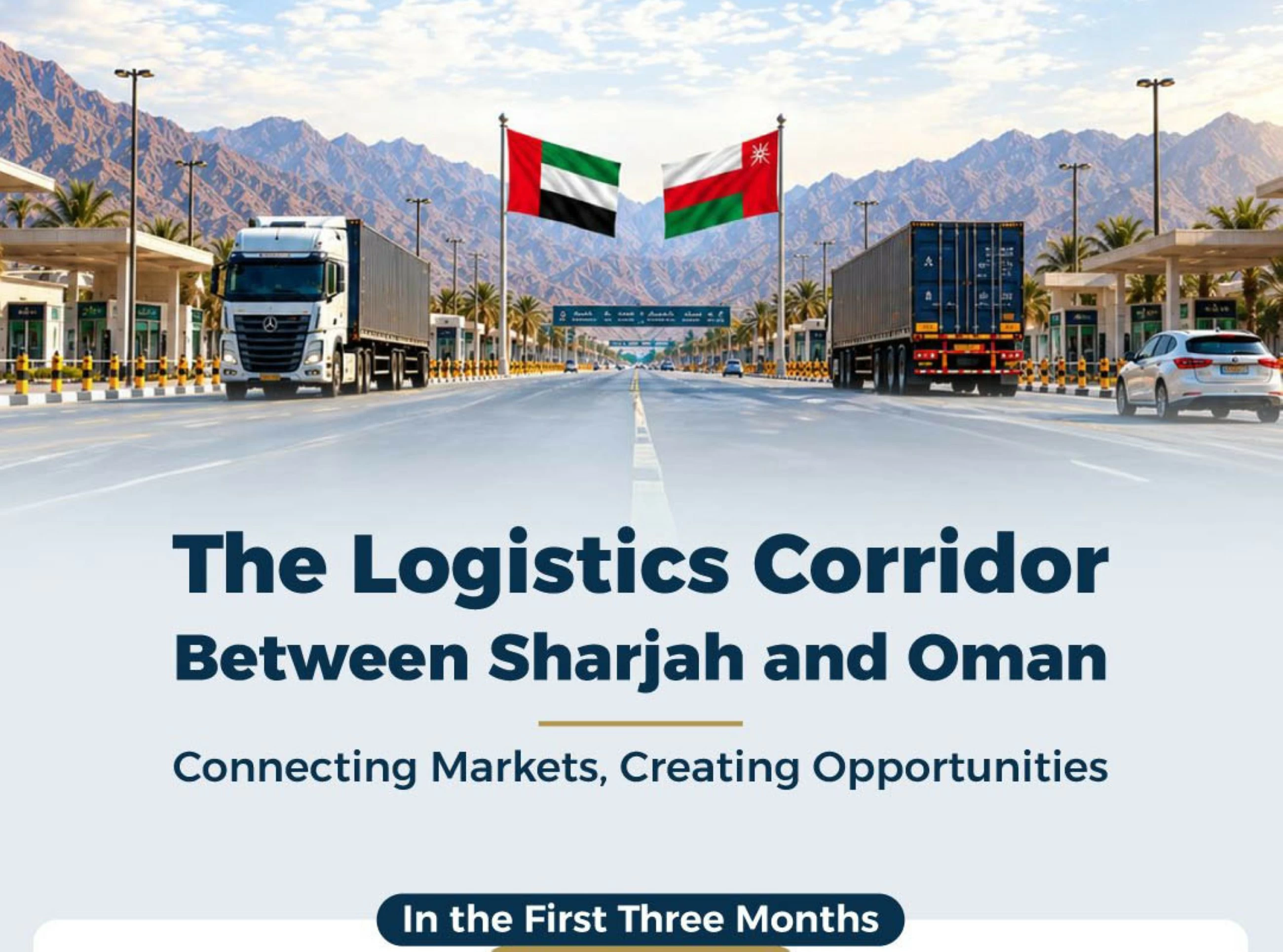 Sharjah–Oman logistics corridor records 66.26% rise in cargo value in first three months