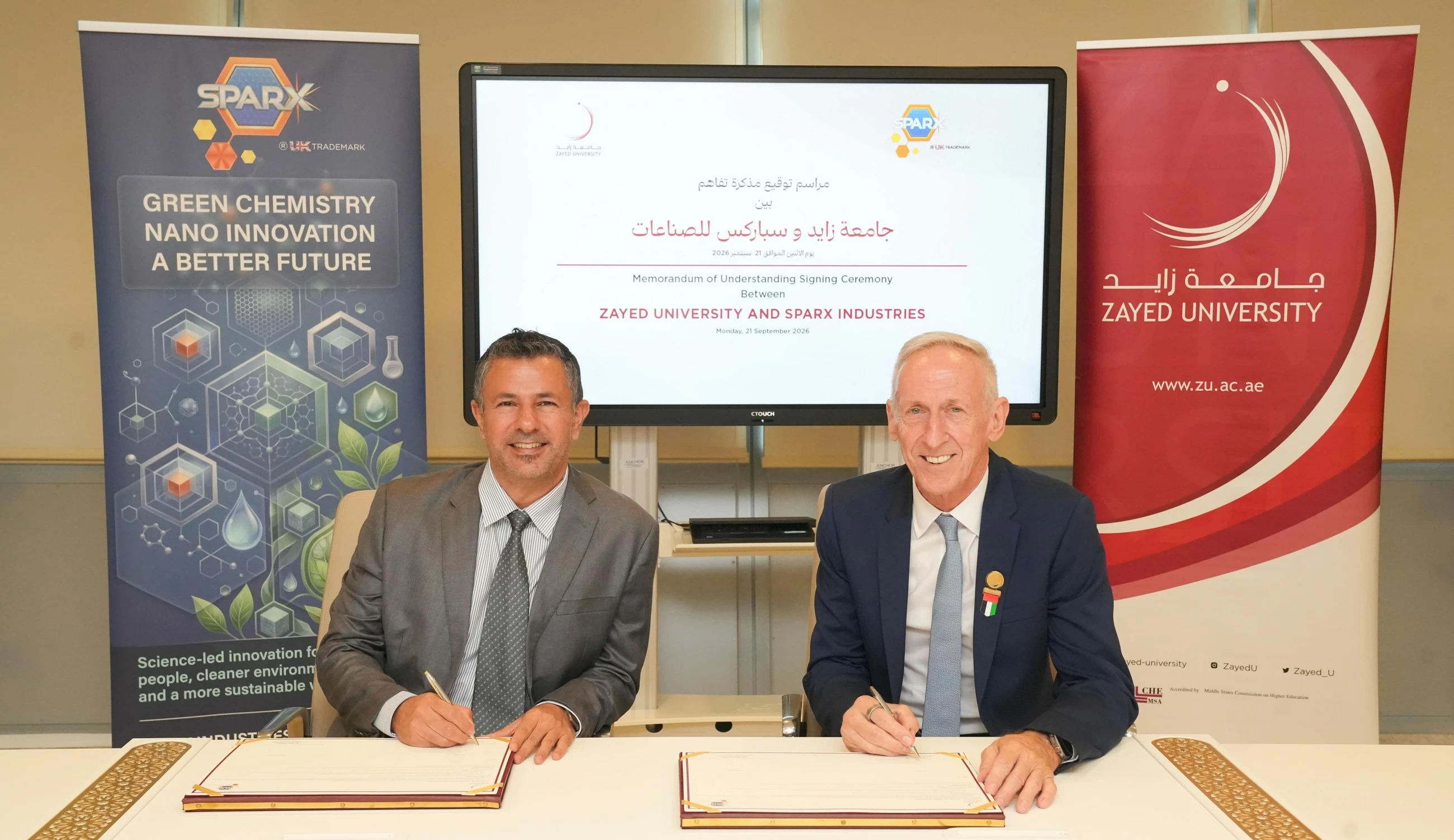 Zayed University, SPARX Industries to expand student opportunities in applied research projects