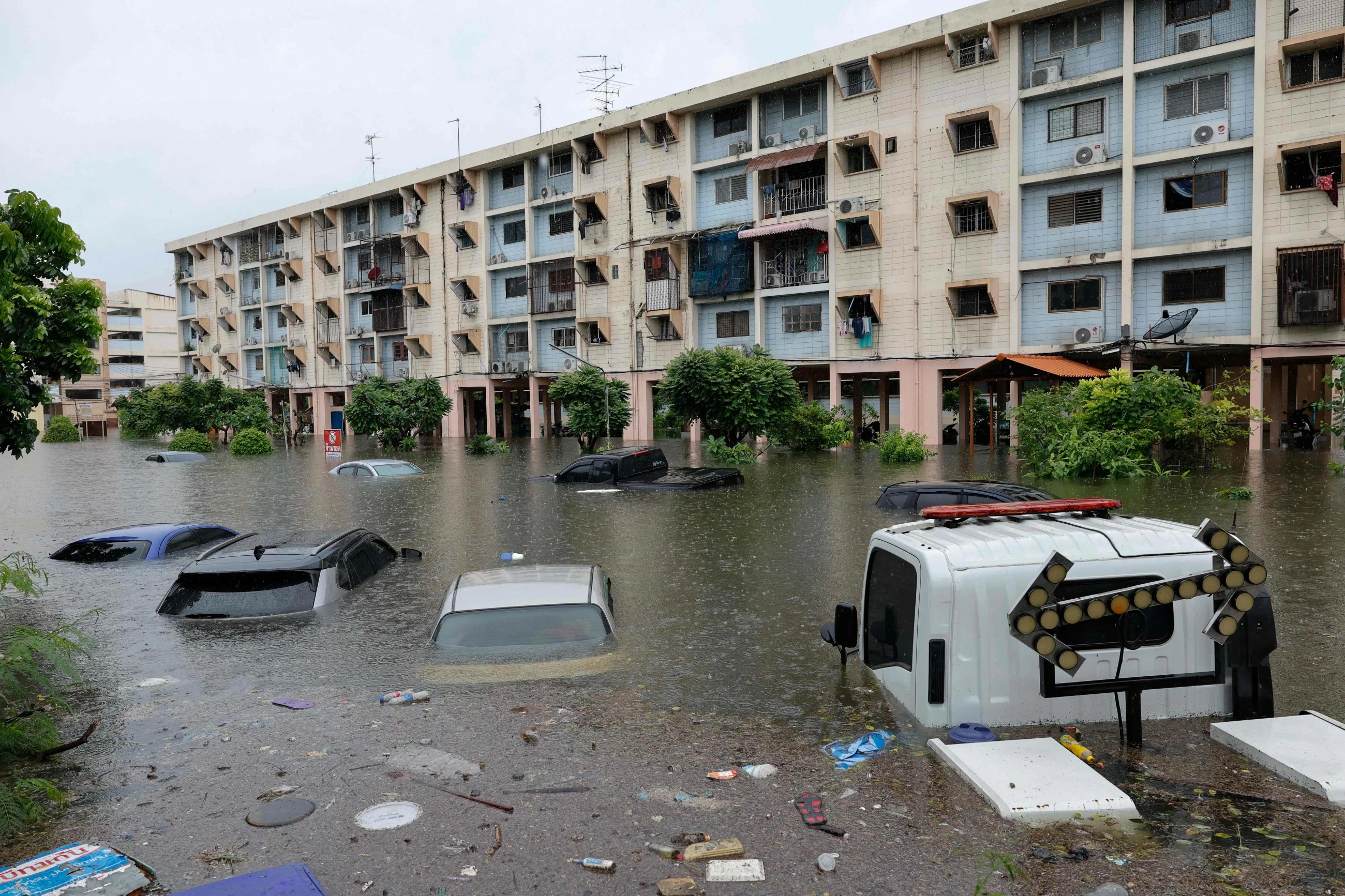 Canals full, roads submerged as Bangkok declares flood disaster across all 50 districts