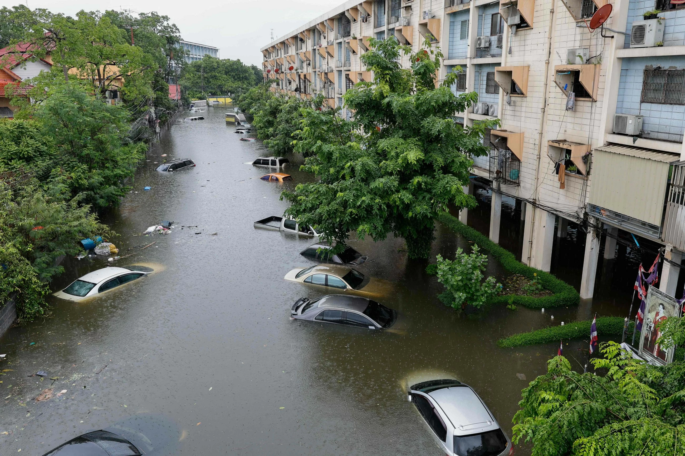 Canals full, roads submerged as Bangkok declares flood disaster across all 50 districts