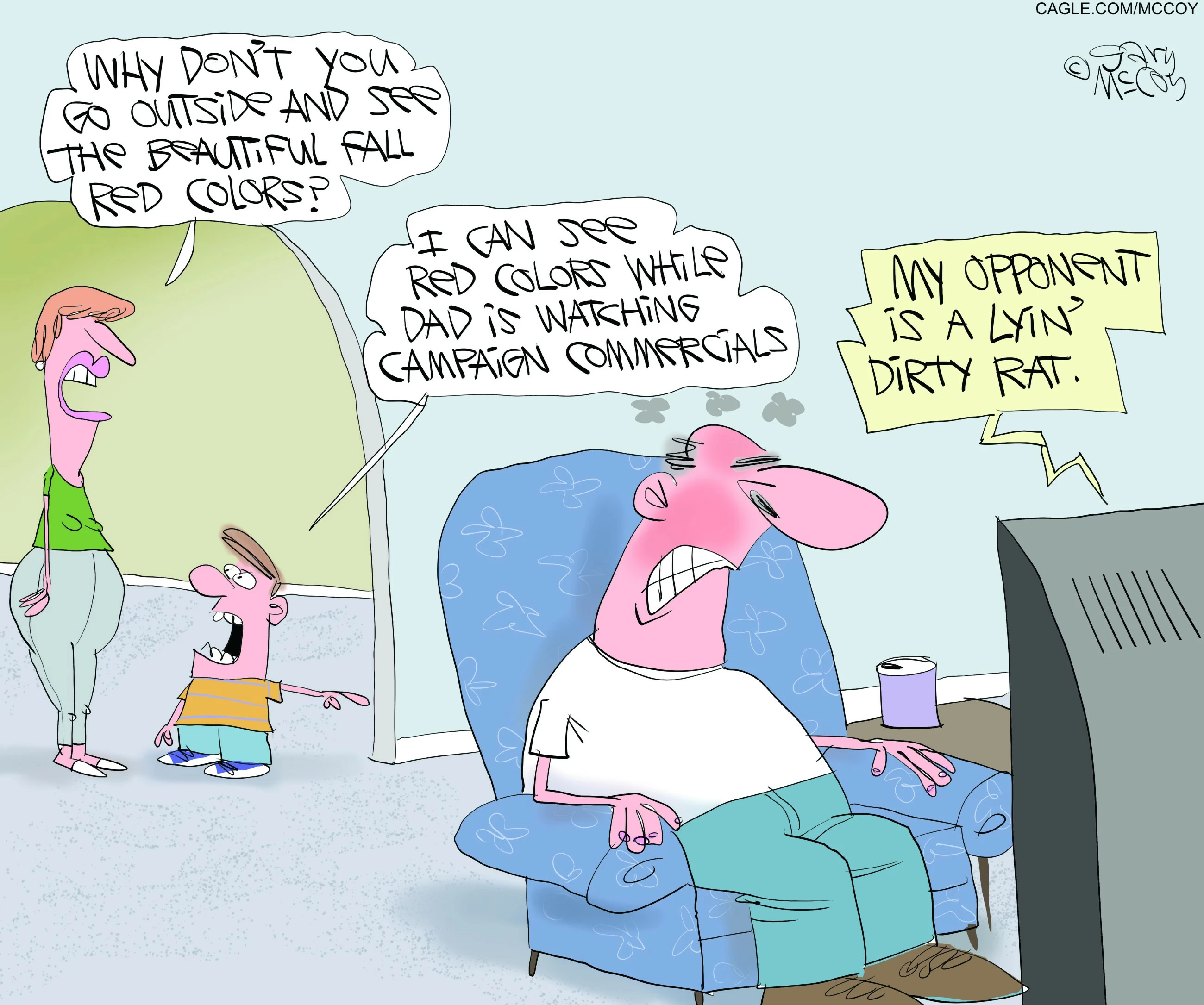 Campaign ads anger father