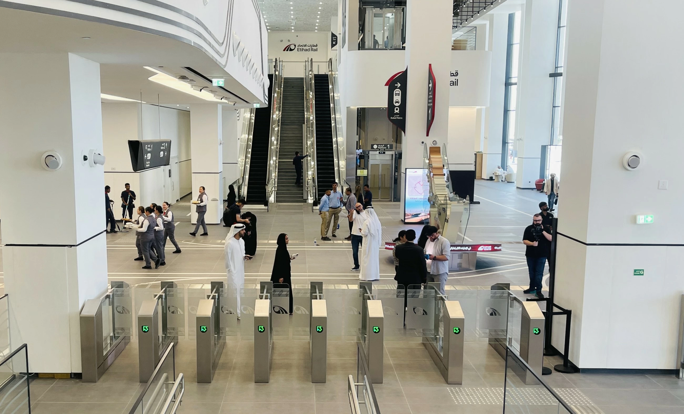 Etihad Rail's passenger train reaches Dubai's Al Yalayis station ahead of Sept.30 launch