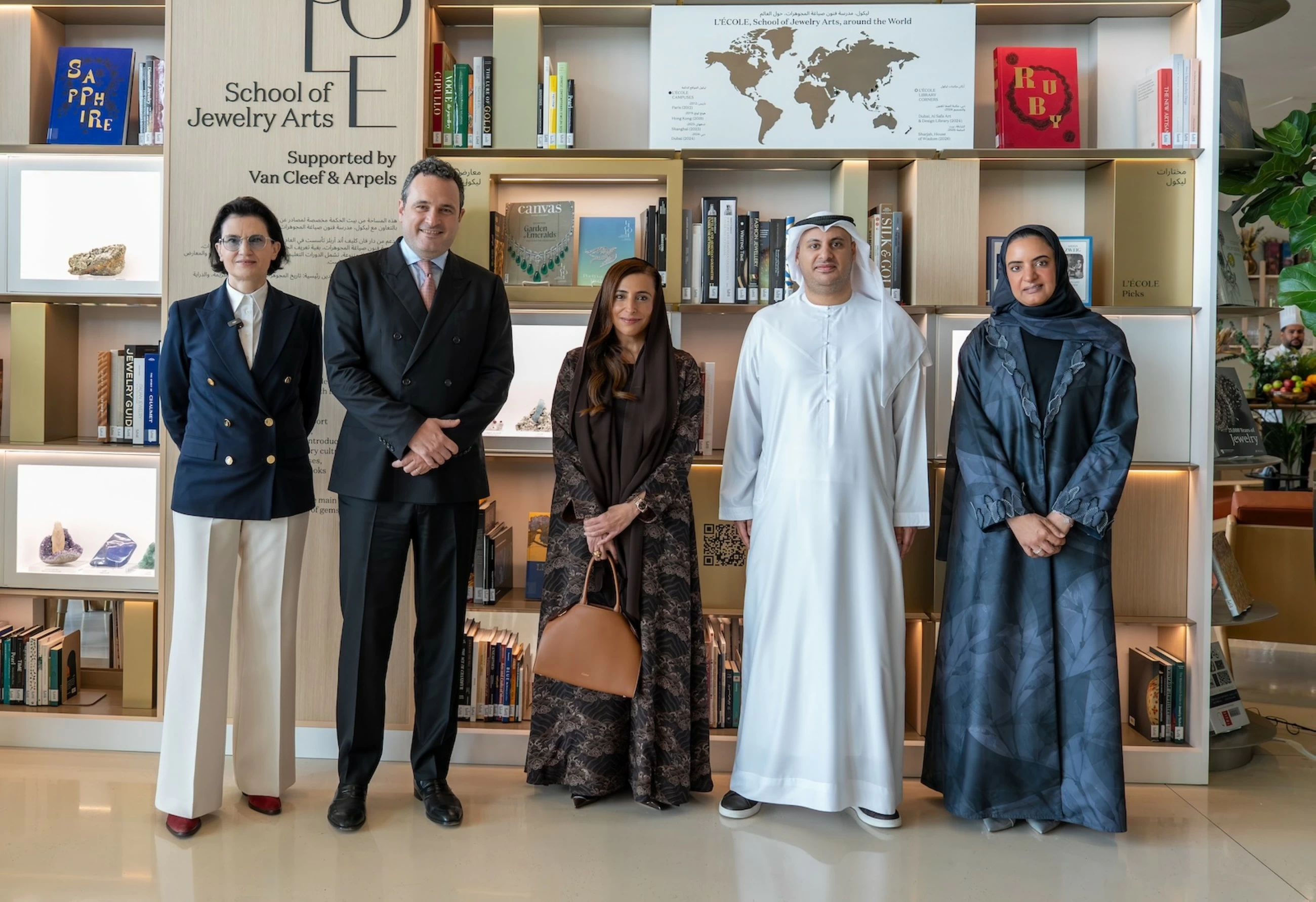 Sheikha Bodour opens Library Corner at House of Wisdom