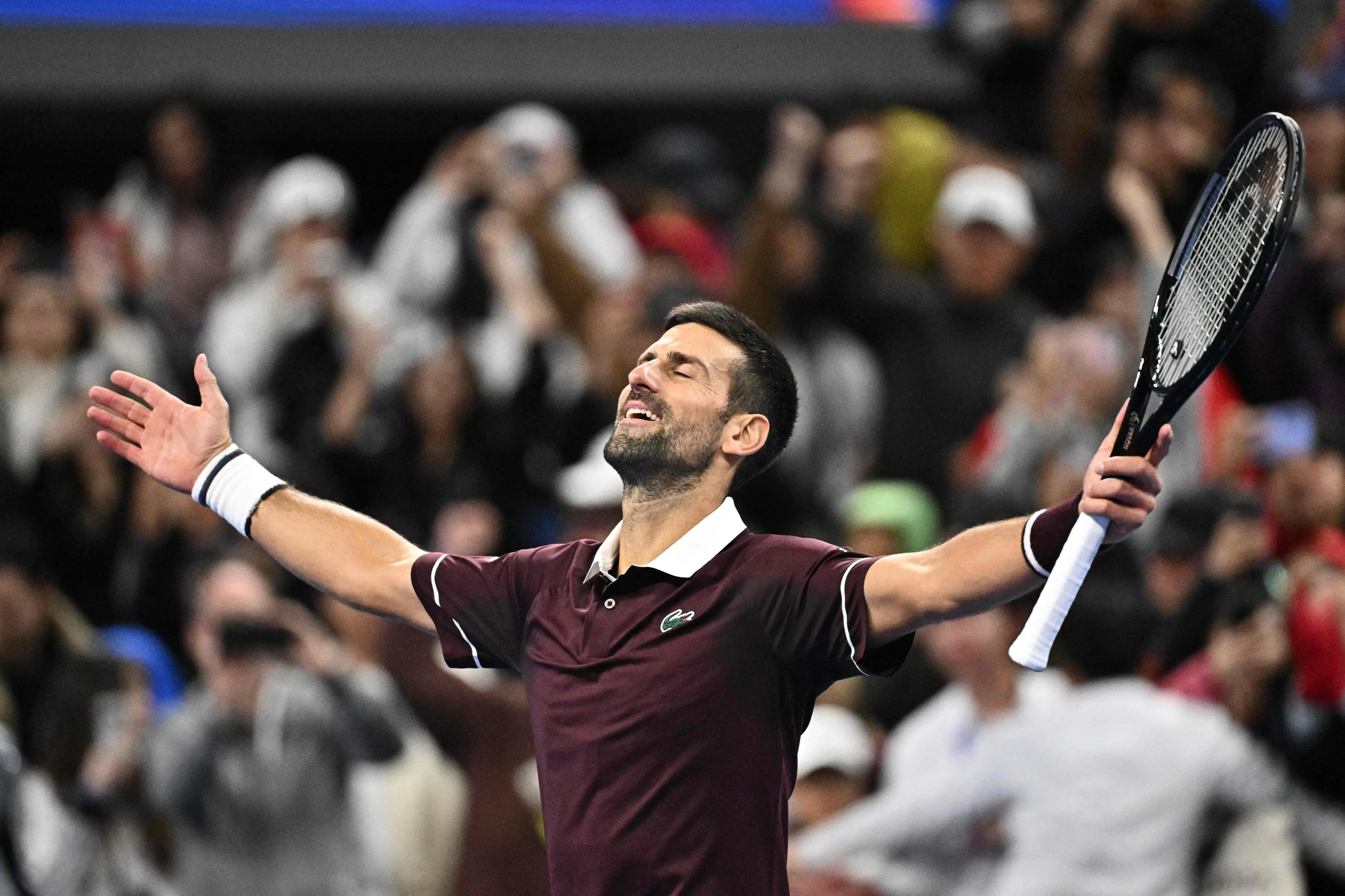 Battling Djokovic stuns top seed Zverev at China Open