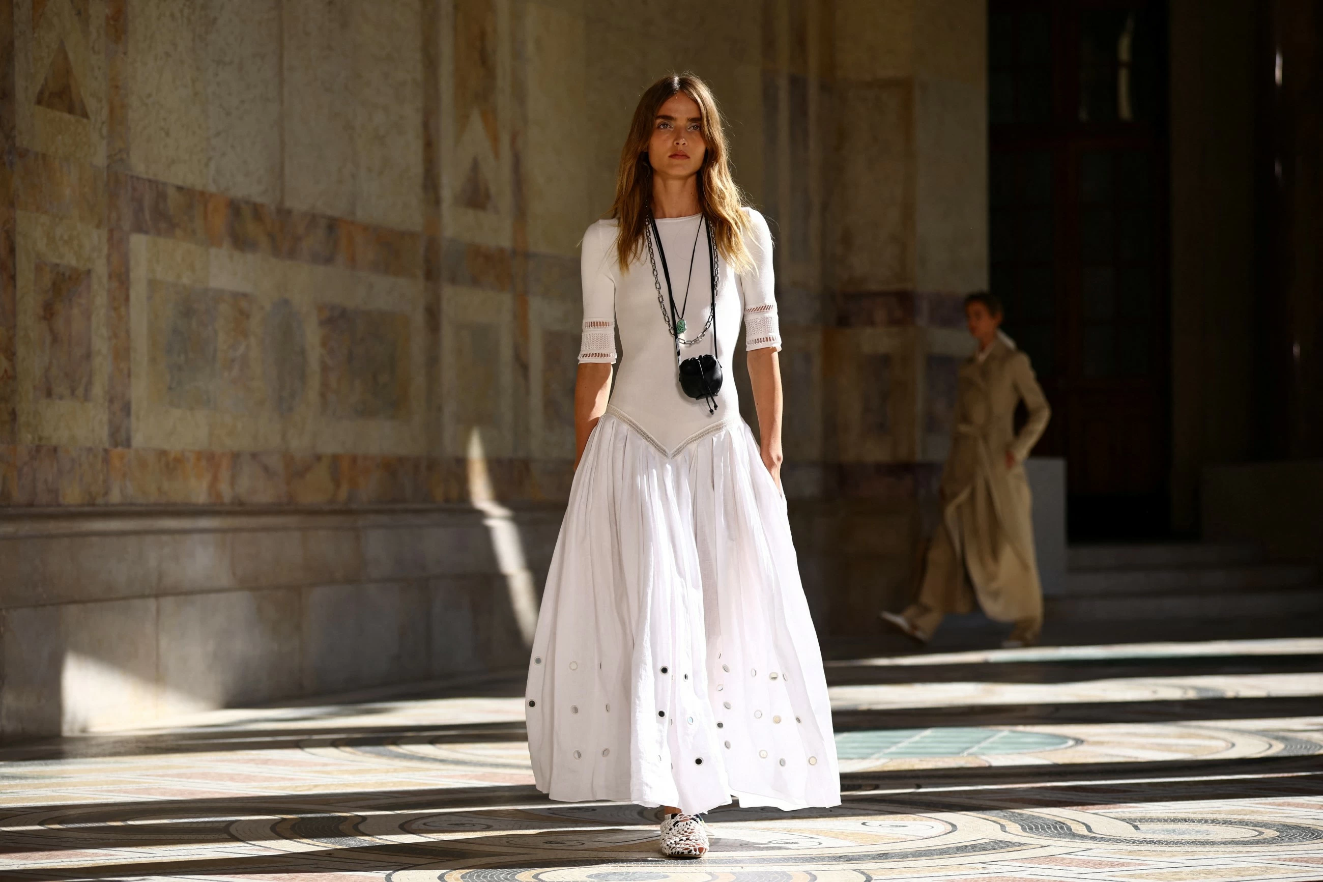 Uruguayan ​designer Gabriela Hearst shows Afghan designs at Paris fashion show