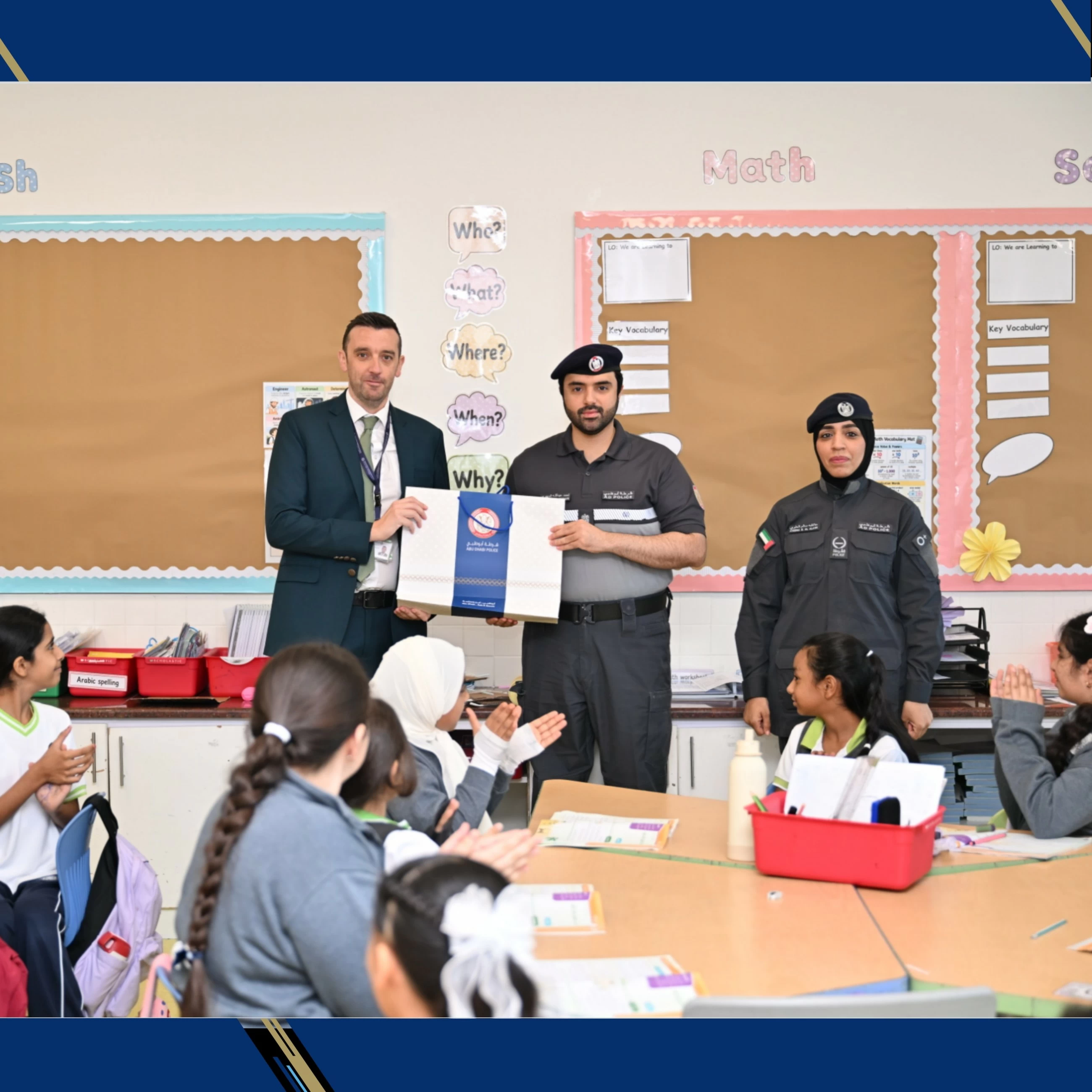 Abu Dhabi Police visit schools, honour educators on World Teachers' Day