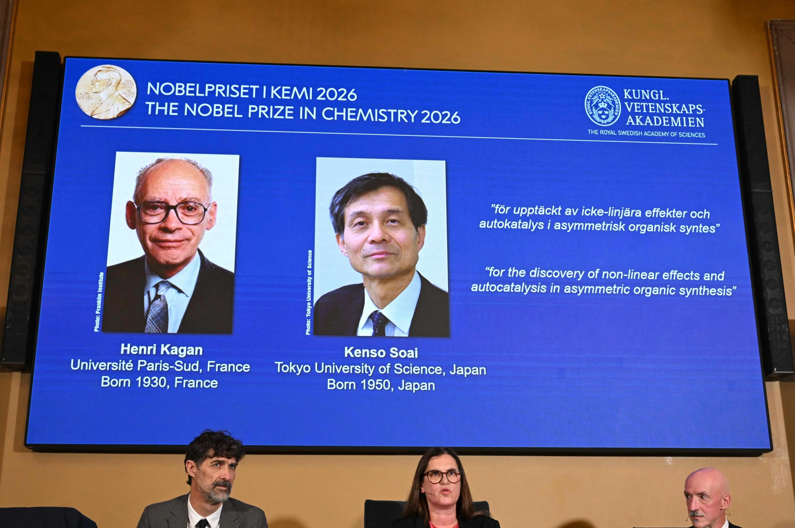 Henri B. Kagan and Kenso Soai win Nobel Prize in chemistry