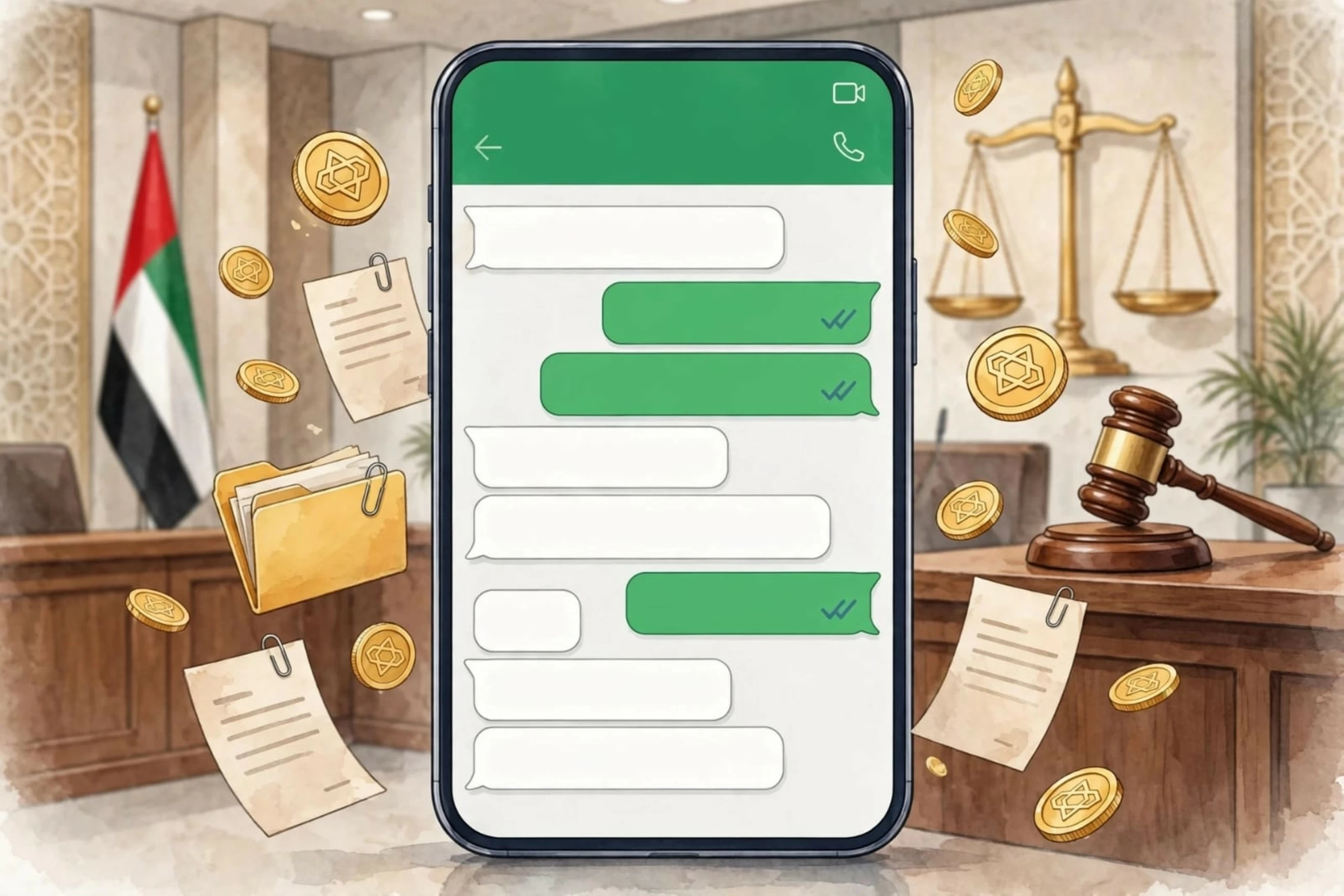 Man ordered to repay Dhs180,266 loan after admitting debt on WhatsApp