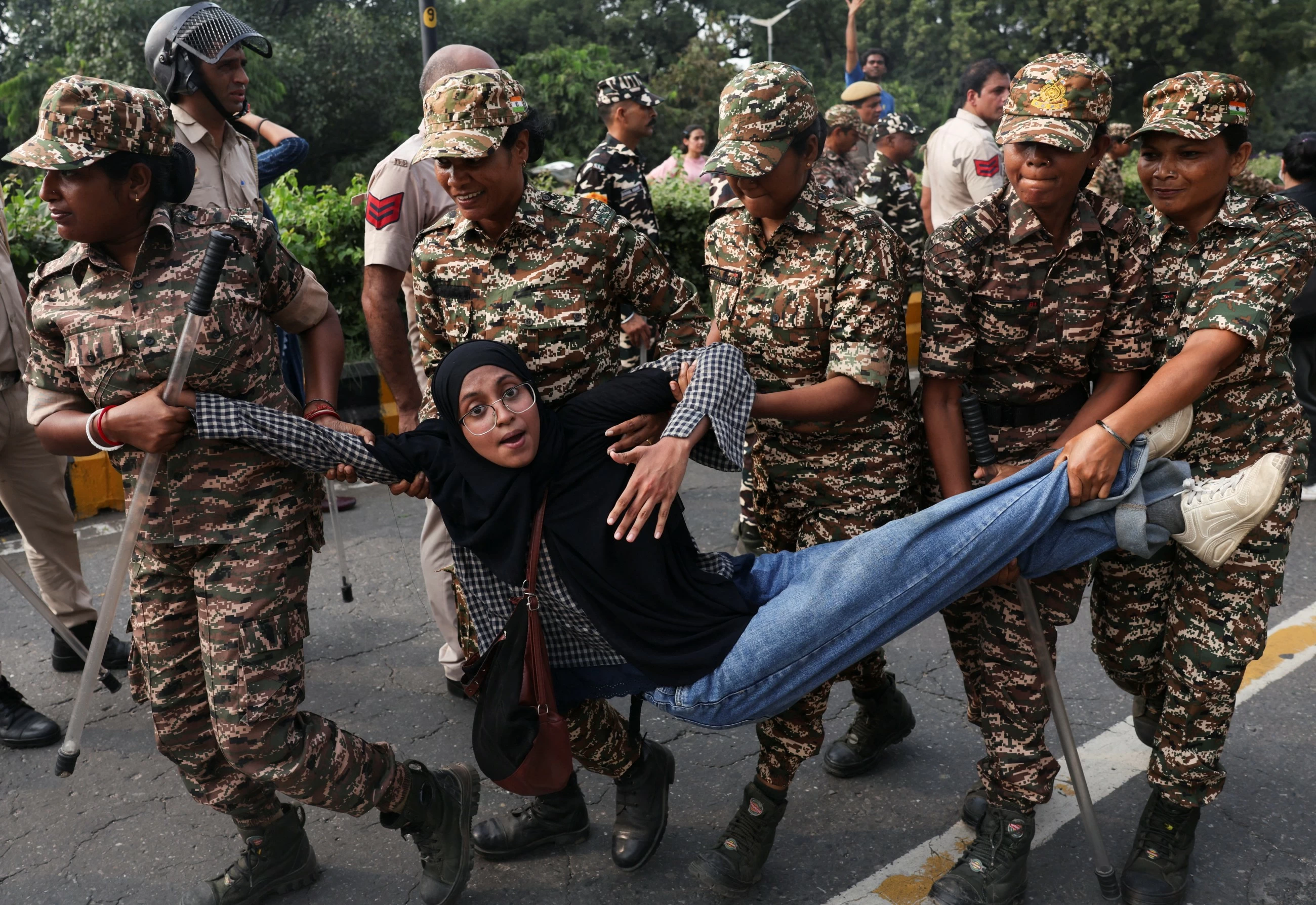 Over 3,000 held across Delhi during protest against Chief Election Commissioner