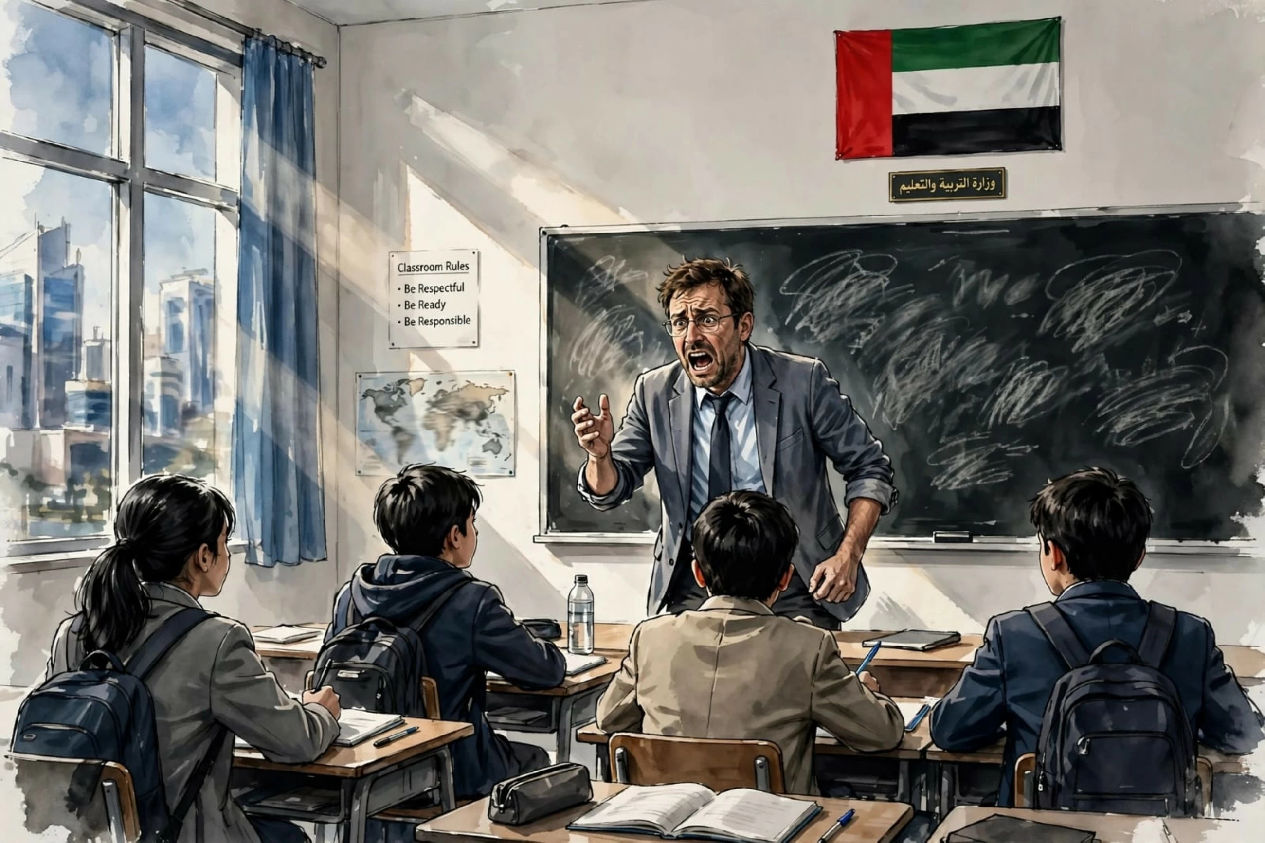 Abu Dhabi court sentences teacher to two years in prison  for assaulting 4 students