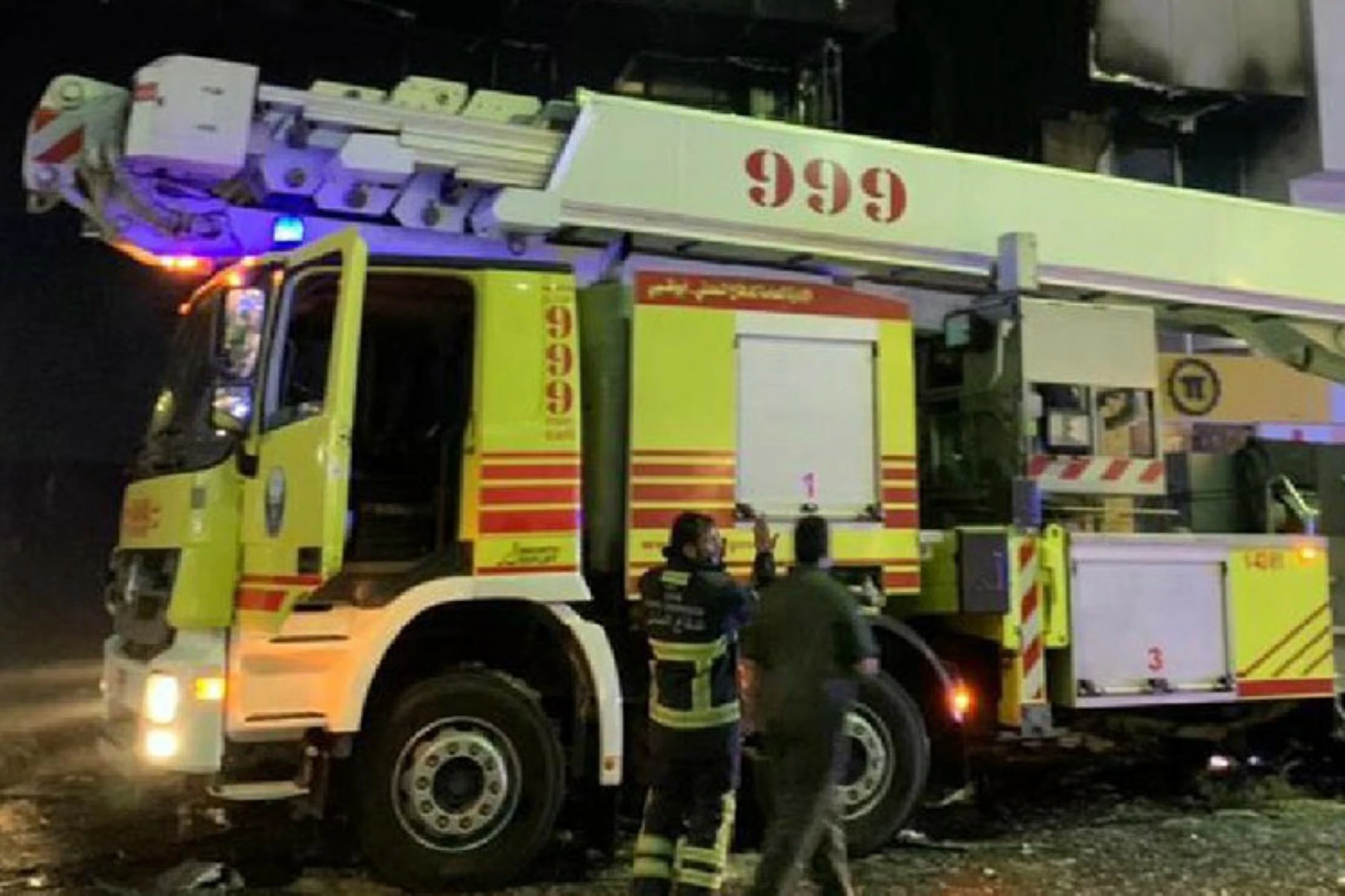 Abu Dhabi Police bring fire on floating platform at Hudayriyat Beach under control