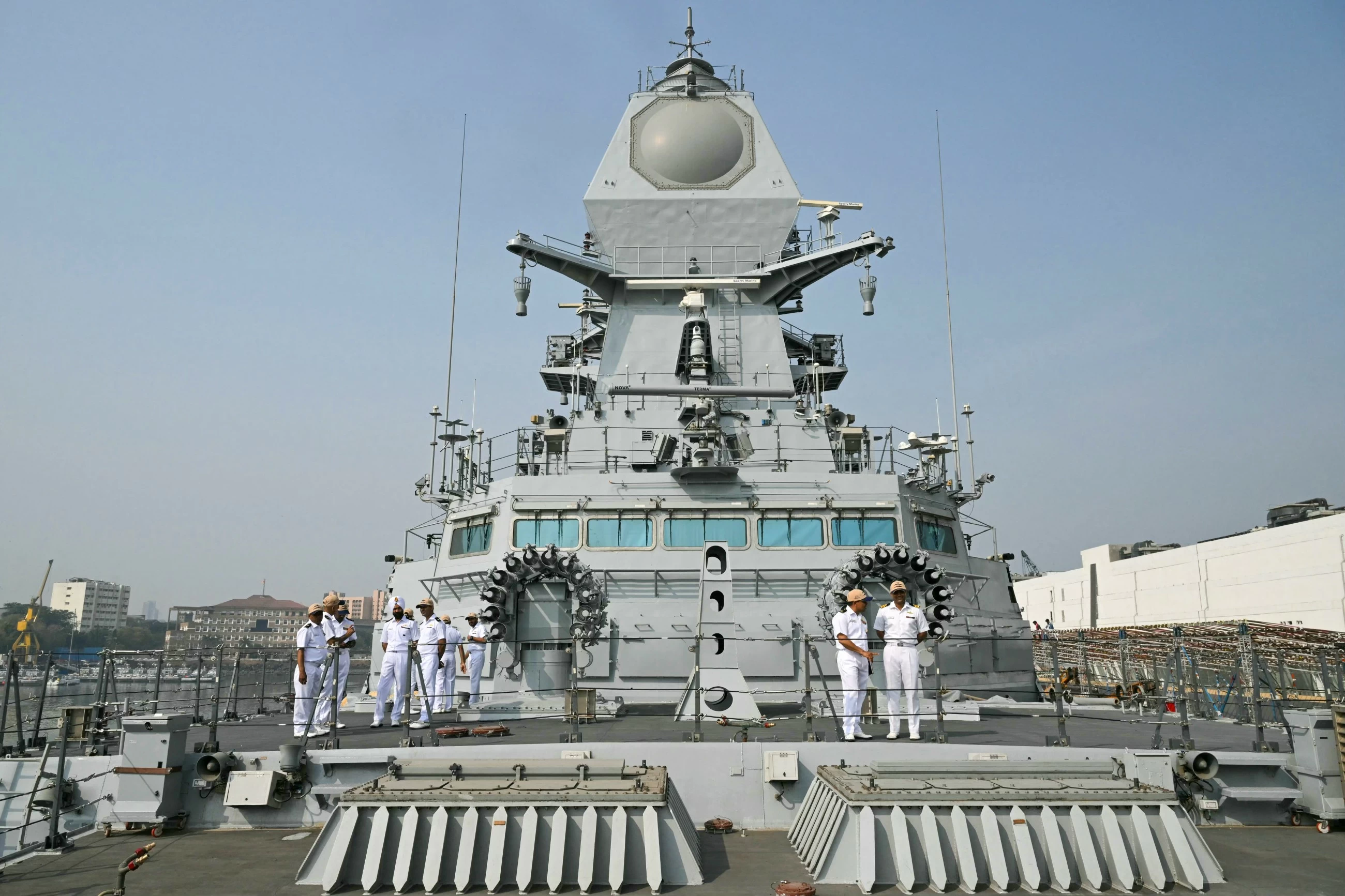 Indian Navy ship welcomes over 500 Indian expats on board in Oman’s Salalah