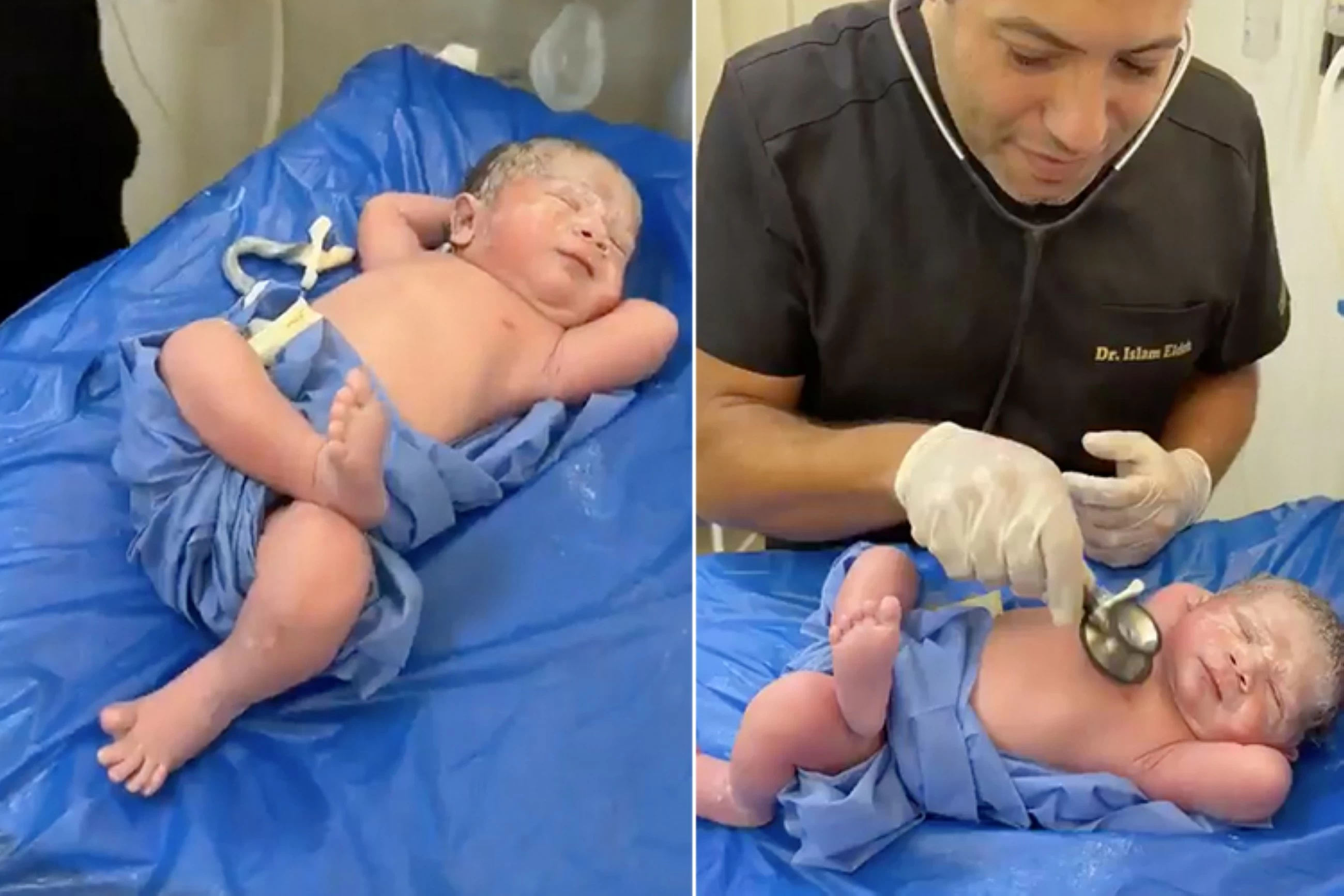 VIDEO: Egyptian newborn wins hearts with remarkably calm demeanour