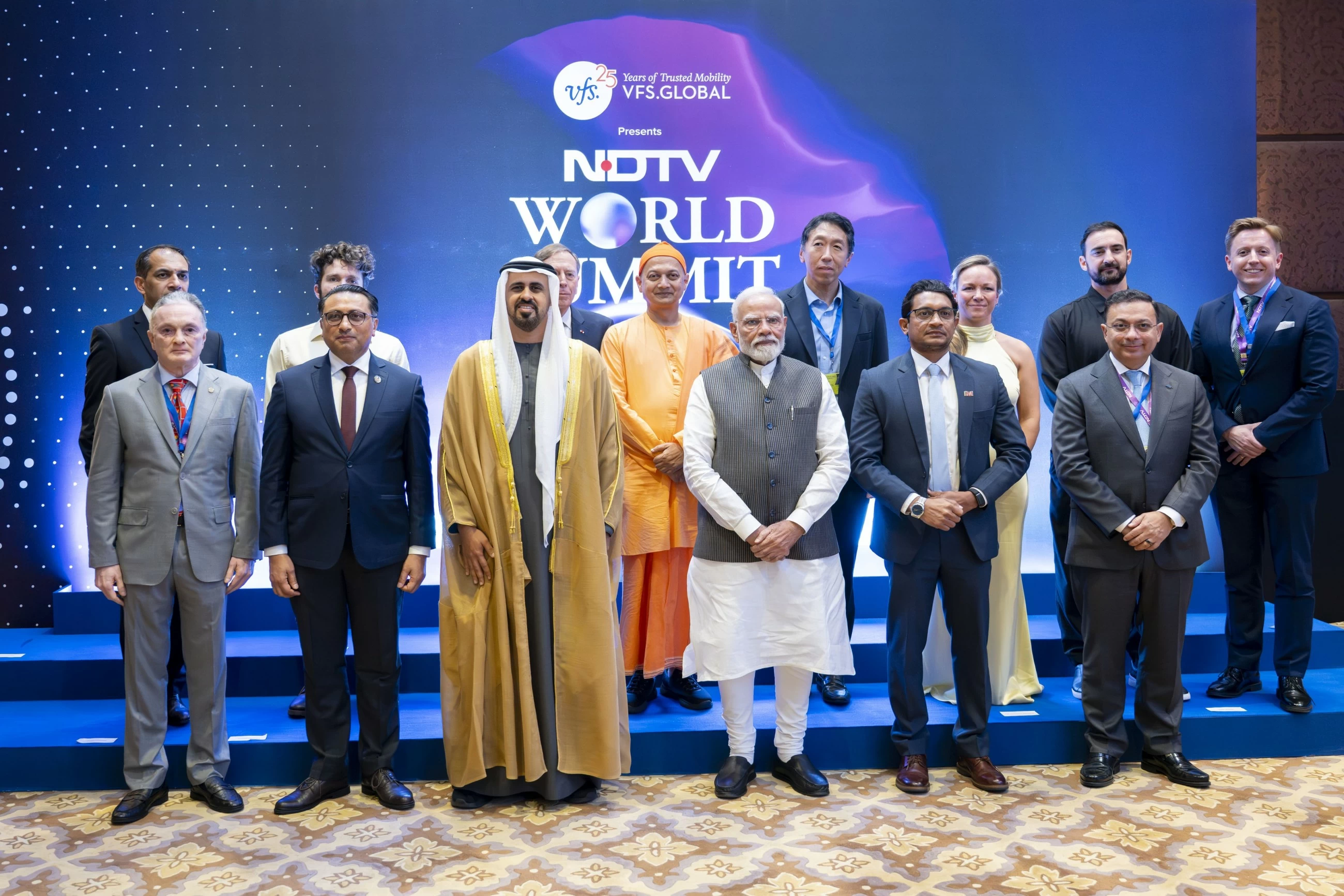 Theyab Bin Mohamed heads UAE team at NDTV World Summit 2026 in New Delhi. Theyab Bin Mohamed heads UAE team at NDTV World Summit 2026 in New Delhi.